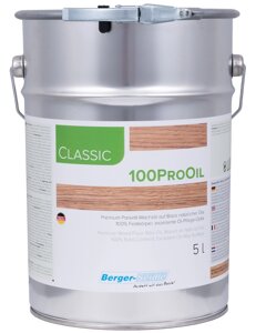 Масло-віск для паркету Berger Classic 100 Pro Oil 5л в Києві от компании Лаки Краски