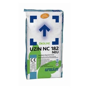 Цементная выравнивающая шпаклевочная масса Uzin NC 182 NEU 25кг