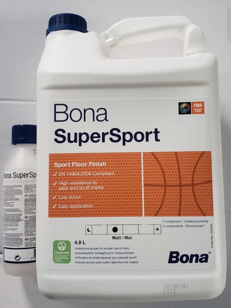 Лак для спортзалу Bona Super. Sport - порівняння