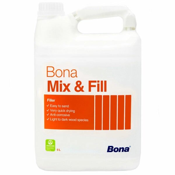 Шпаклівка для паркету Bona MixFill 5 л від компанії Лаки Фарби - фото 1