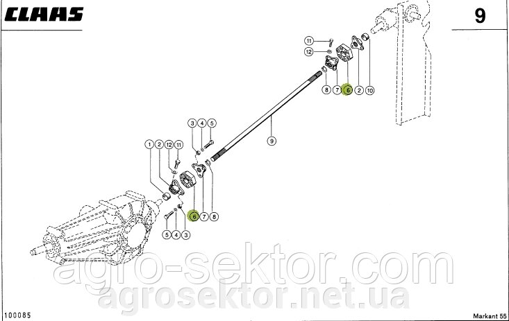 Гумова муфта на прес-підбирач Claas Markant 788557.01 від компанії АГРОСЕКТОР - фото 1