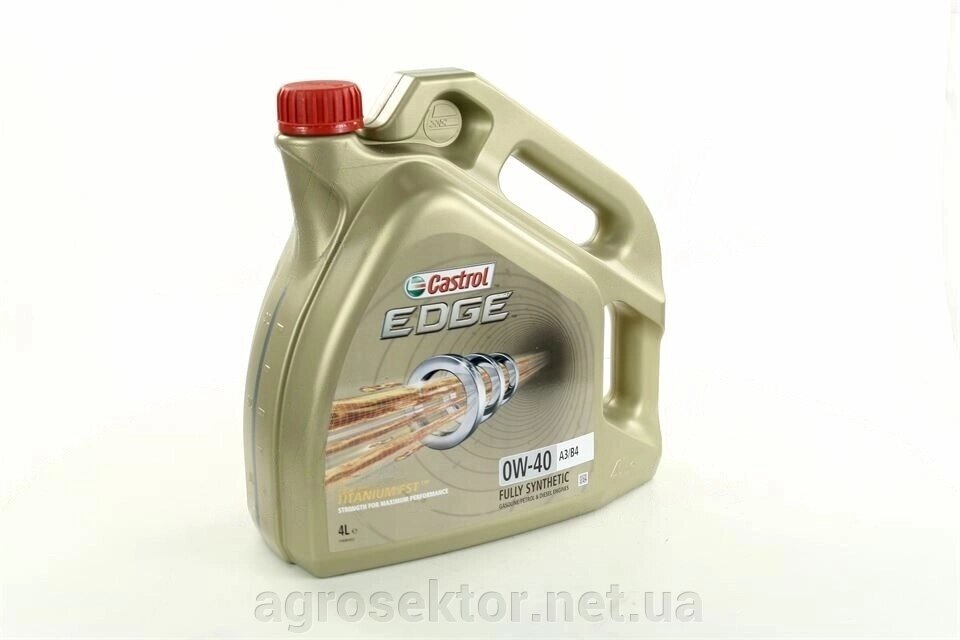 Масло моторн. Castrol EDGE 0W-40 А3/В4 (Канистра 4л) 15338F від компанії АГРОСЕКТОР - фото 1