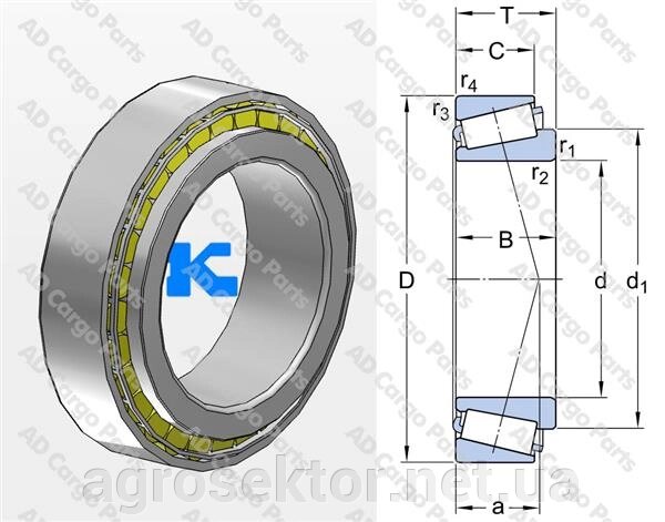 Підшипник роликовий конічний  0002436760 Claas від компанії АГРОСЕКТОР - фото 1