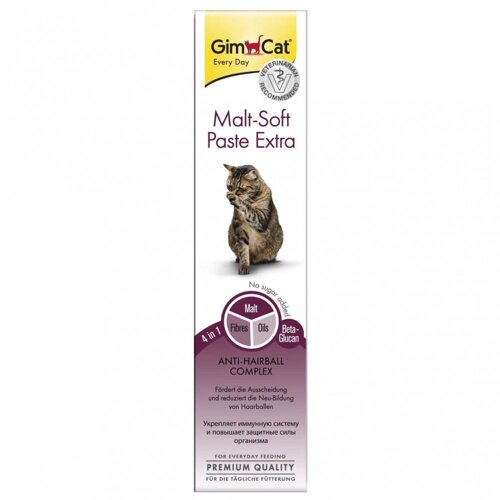 Malt Soft паста для виведення шерсті для кішок, Gimpet — 50 г