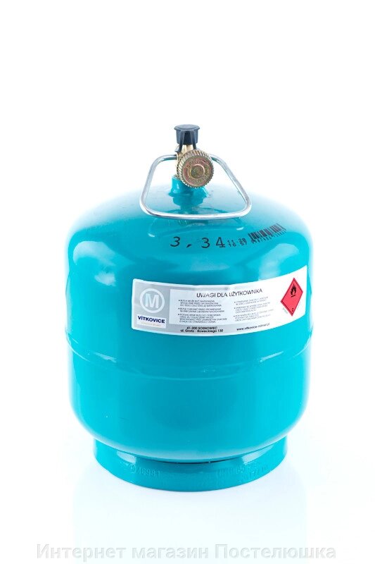 Балон газовий 3.3 кг 7,2 л Пропан-бутан Польща від компанії Інтернет магазин Постелюшка - фото 1