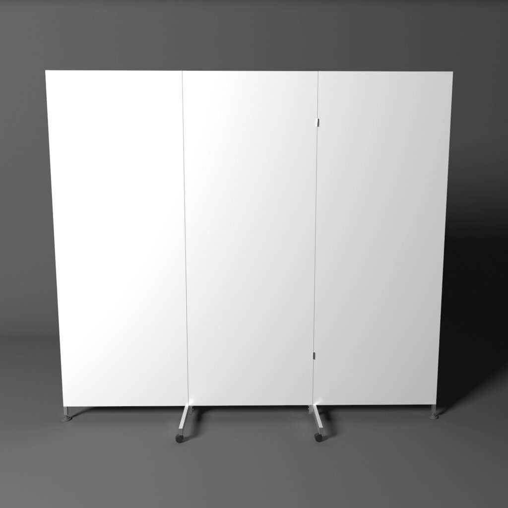 Ширма медична пластикова 200 х 225 см 3 секції від компанії ШирмаМаркет - фото 1