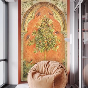 Фотошпалери фреска на флізеліні "Мандаринове дерево"
