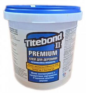 Столярний ПВА клей для дерева Titebond II Premium Wood Glue D3, медово-кремовий, 1кг