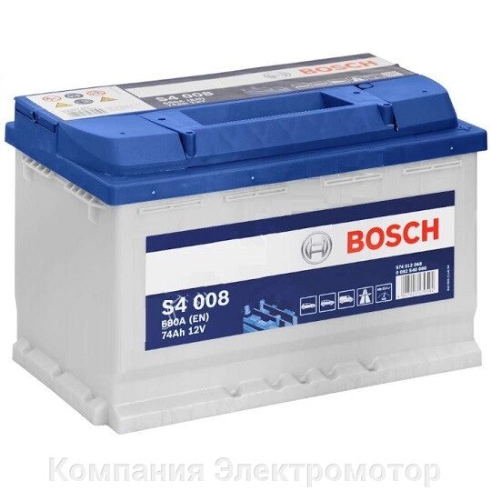 Аккумулятор bosch s4 silver 6СТ-74 EUR ##от компании## Компания Электромотор - ##фото## 1