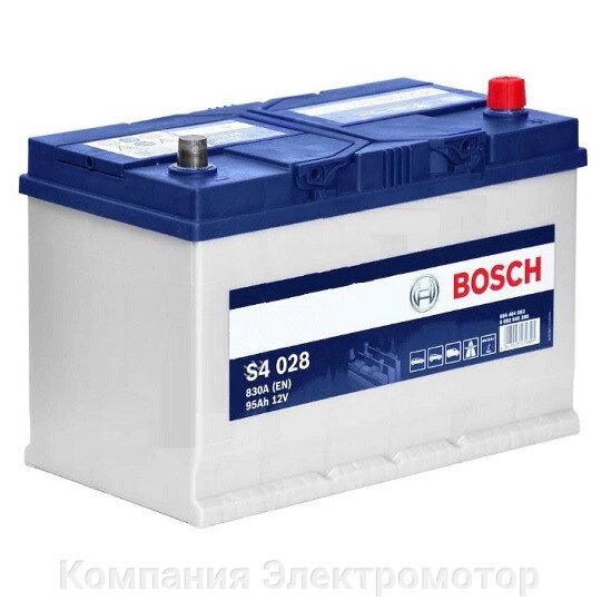 Аккумулятор Bosch S4 Silver 6СТ-95 Євро Азія від компанії Компанія Єлектромотор - фото 1