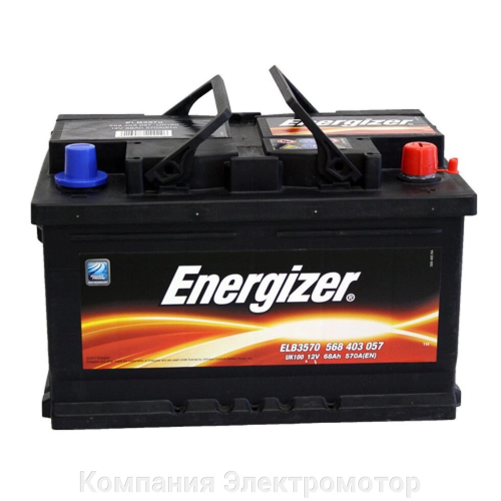 Аккумулятор Energizer 6ст-68 R+ (570A) 278*175*175 від компанії Компанія Єлектромотор - фото 1
