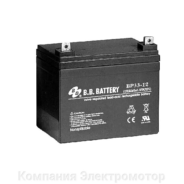 Акумулятор BB Battery BB Battery BP33-12S/B2 від компанії Компанія Єлектромотор - фото 1