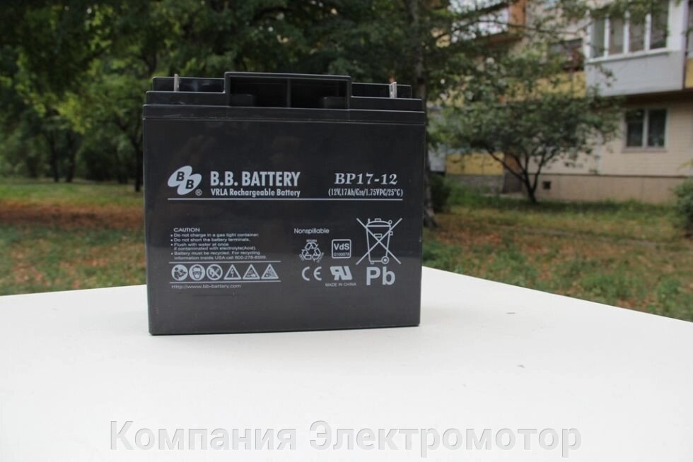 Акумулятор BB Battery BC 17-12 від компанії Компанія Єлектромотор - фото 1