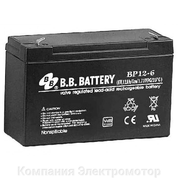 Акумулятор BB Battery BP12-6 / T1 від компанії Компанія Єлектромотор - фото 1