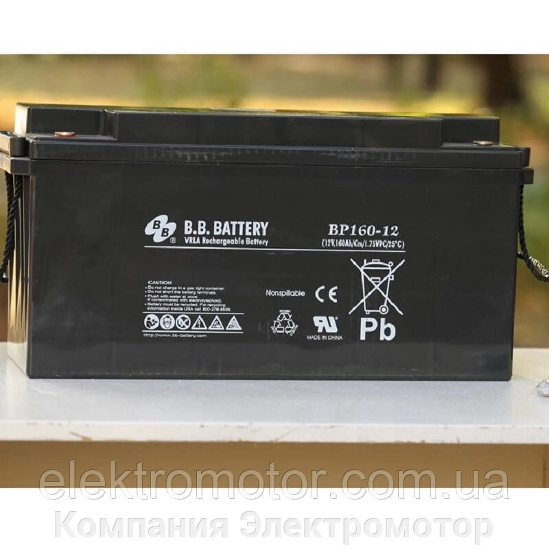 Акумулятор BB Battery BP160-12/B9 від компанії Компанія Єлектромотор - фото 1