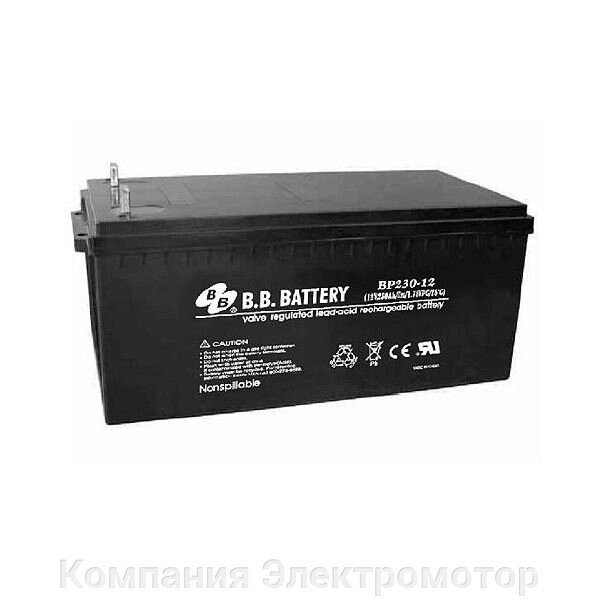 Акумулятор BB Battery BP230-12 / B9 від компанії Компанія Єлектромотор - фото 1