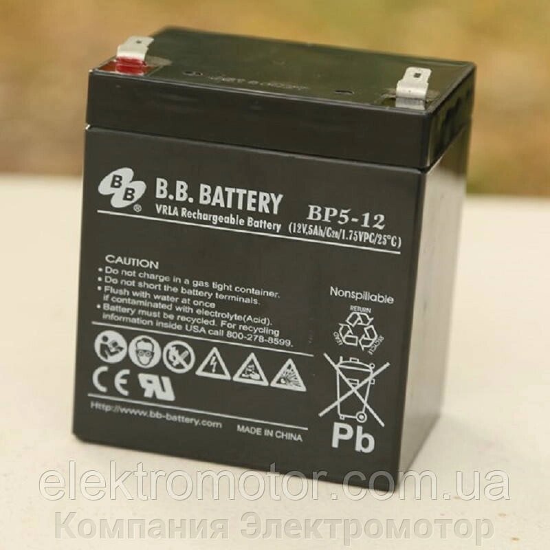 Акумулятор BB Battery BP5-12/T2 від компанії Компанія Єлектромотор - фото 1