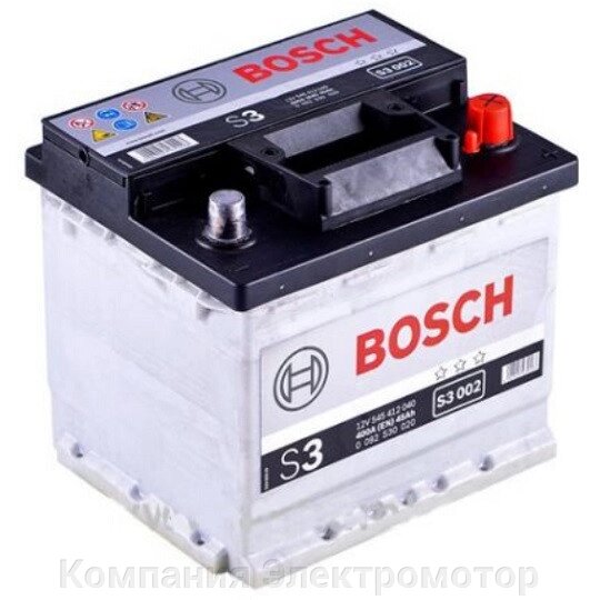 Акумулятор Bosch S3 6СТ-45 Євро від компанії Компанія Єлектромотор - фото 1