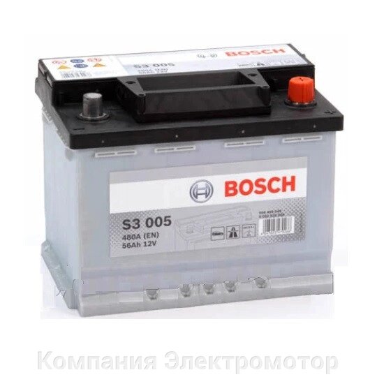 Акумулятор bosch s3 6СТ-56 EUR від компанії Компанія Єлектромотор - фото 1