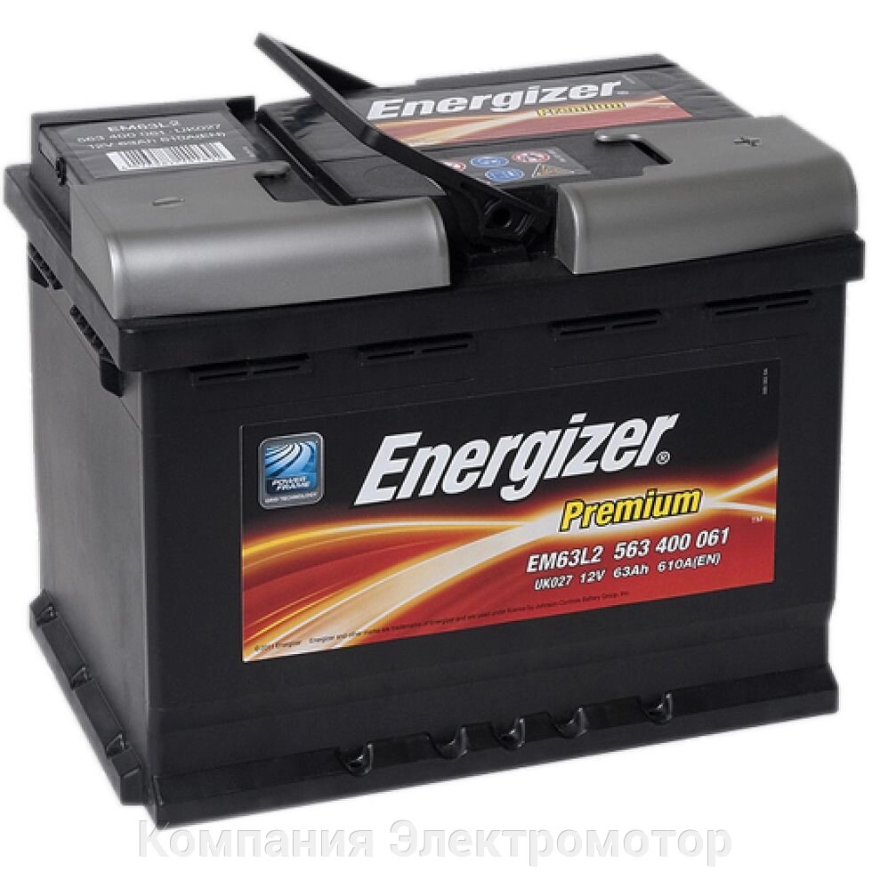 Акумулятор Energizer 6ст-63 R + (610A) 242 * 175 * 190 від компанії Компанія Єлектромотор - фото 1
