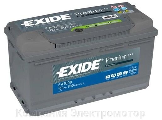 Акумулятор Exide 6ст-100 R + (900A) 353 * 175 * 190 від компанії Компанія Єлектромотор - фото 1