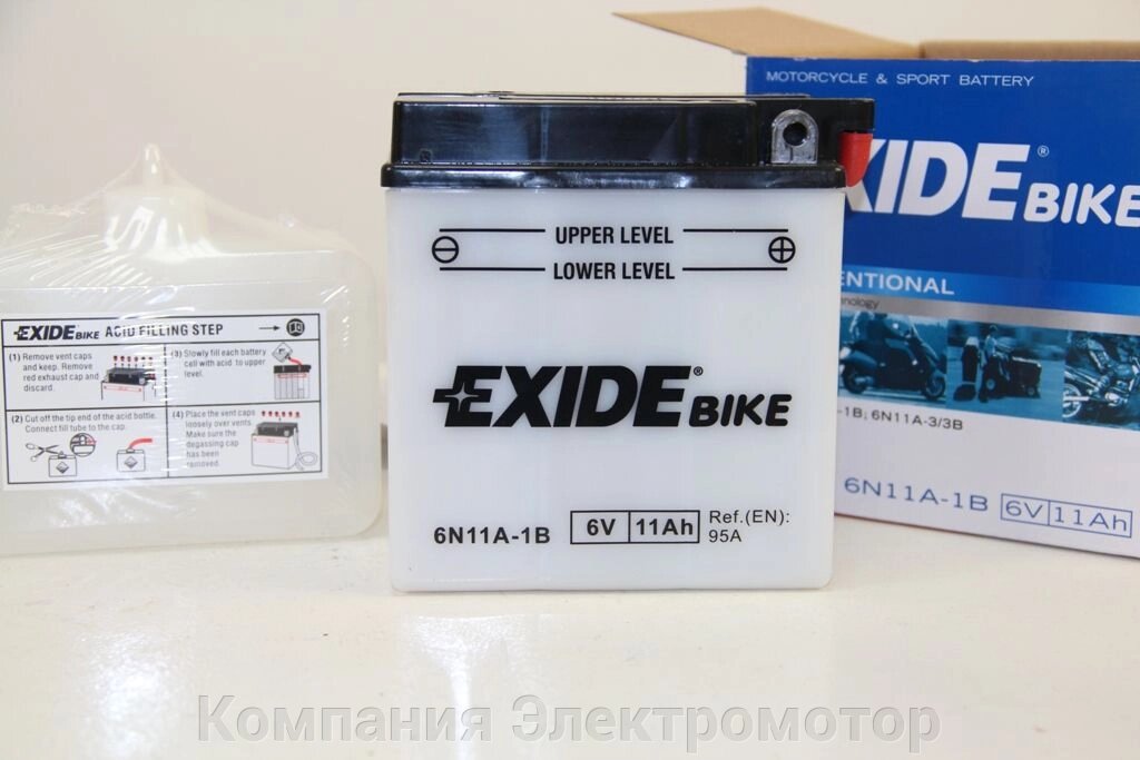 Акумулятор Exide 6ст-11 R + (95A) 121 * 59 * 131 від компанії Компанія Єлектромотор - фото 1
