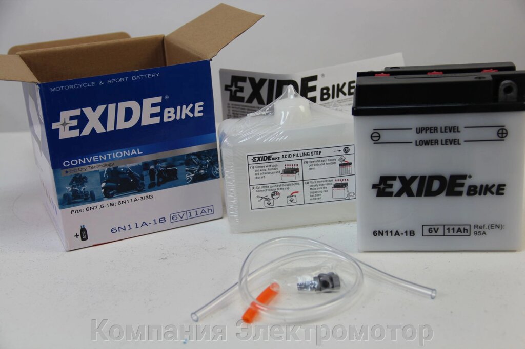 Акумулятор Exide 6ст-12 L + (165A) 134 * 80 * 160 від компанії Компанія Єлектромотор - фото 1