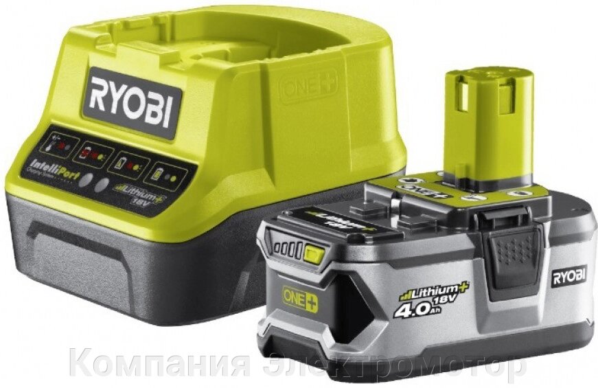 Акумулятор і зарядний пристрій Ryobi ONE+ RC18120-140 (5133003360) від компанії Компанія Єлектромотор - фото 1