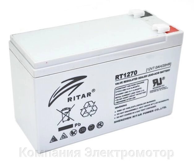 Акумулятор RITAR RT1270A від компанії Компанія Єлектромотор - фото 1