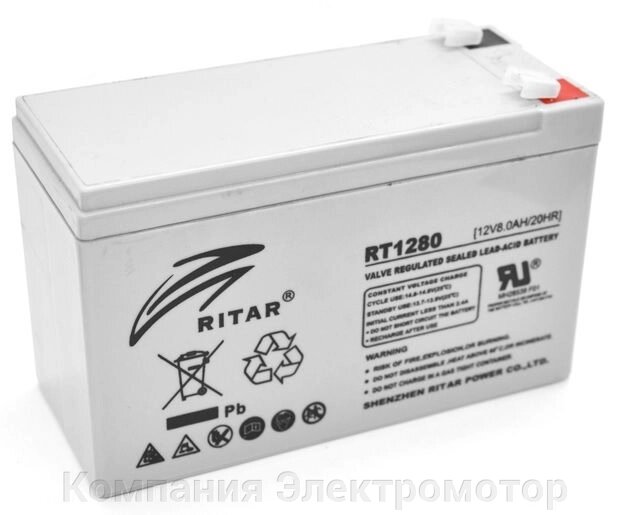 Акумулятор RITAR RT1280 від компанії Компанія Єлектромотор - фото 1