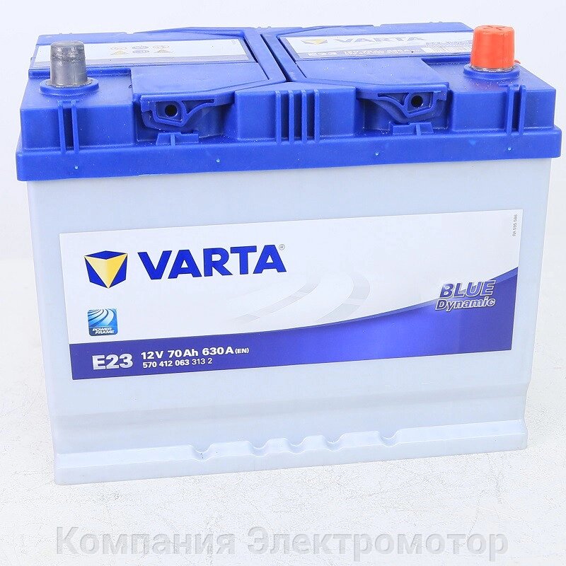 Акумулятор VARTA 6CT 70 Blue Dynamic (E23) від компанії Компанія Єлектромотор - фото 1