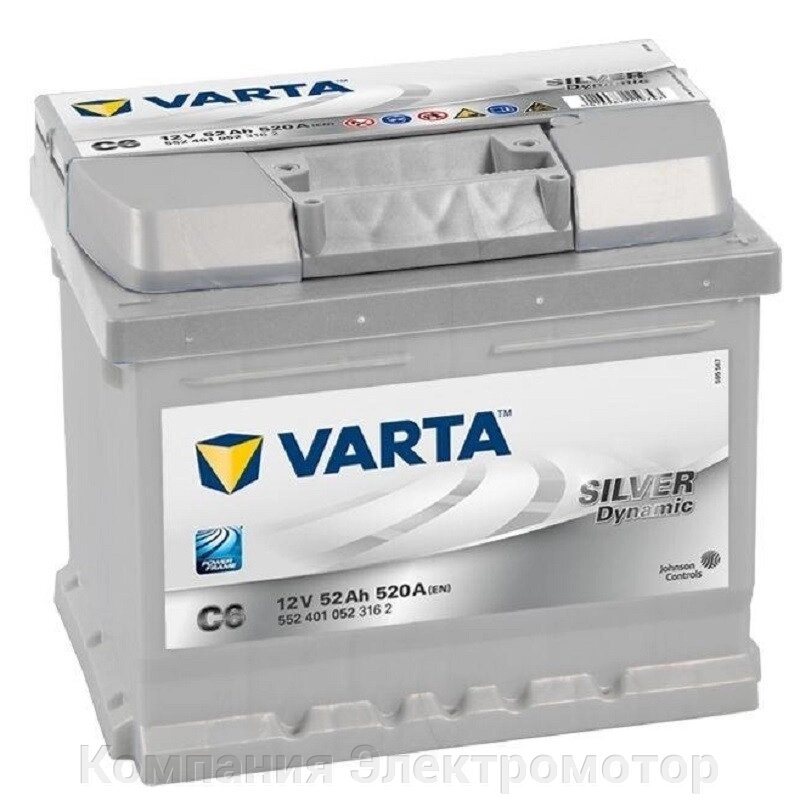 Акумулятор VARTA 6СТ 52 Silver Dynamic (C6) від компанії Компанія Єлектромотор - фото 1