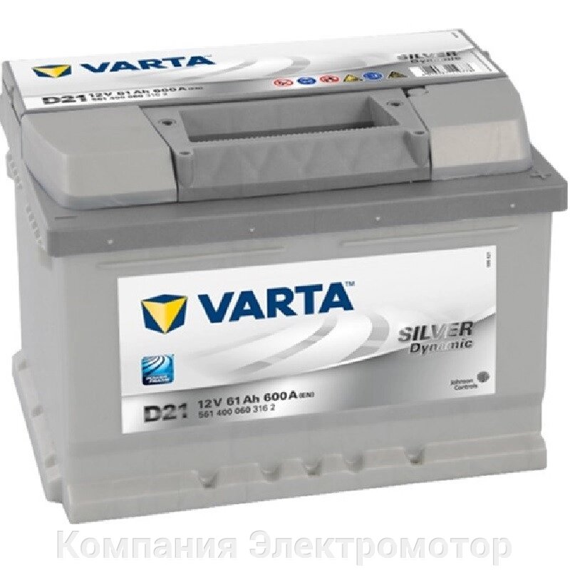 Акумулятор VARTA 6СТ 61 Silver Dynamic (D21) від компанії Компанія Єлектромотор - фото 1