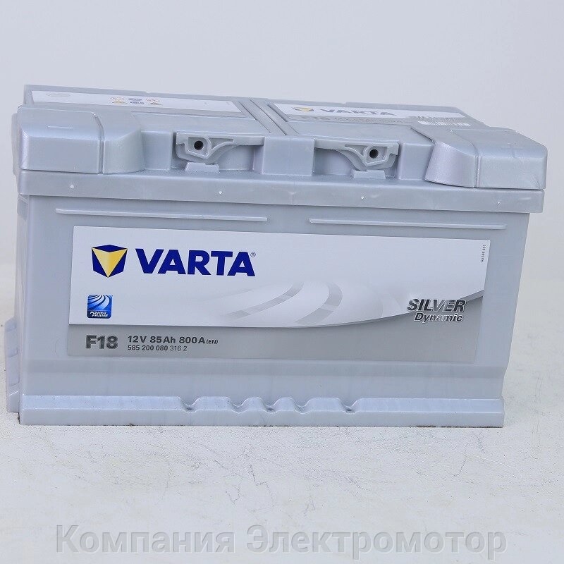 Акумулятор VARTA 6СТ 85 Silver Dynamic (F18) від компанії Компанія Єлектромотор - фото 1