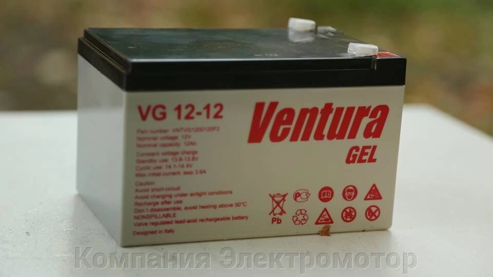 Акумулятор Ventura VG 12-12 від компанії Компанія Єлектромотор - фото 1