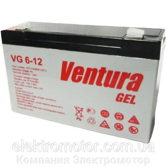 Акумулятор Ventura VG 6-12 Gel від компанії Компанія Єлектромотор - фото 1