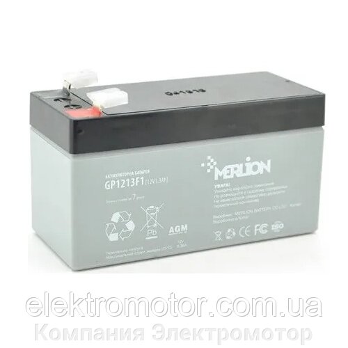 Акумуляторна батарея Merlion AGM GP1213F1 від компанії Компанія Єлектромотор - фото 1