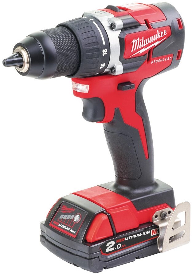 Акумуляторна дриль-шуруповерт Milwaukee M18 CBLDD-202C (4933464317) від компанії Компанія Єлектромотор - фото 1