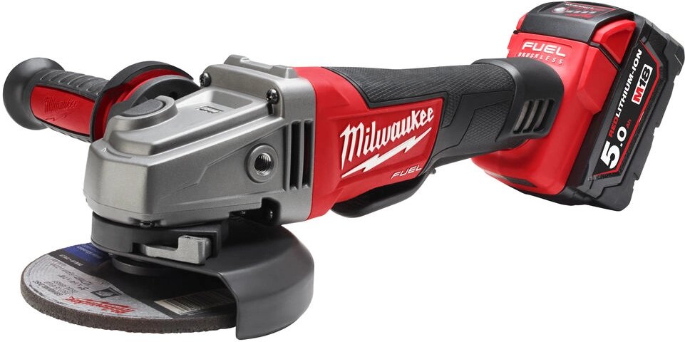 Акумуляторна кутова шліфувальна машина Milwaukee M18 CAG125XPD-502X (4933448864) від компанії Компанія Єлектромотор - фото 1