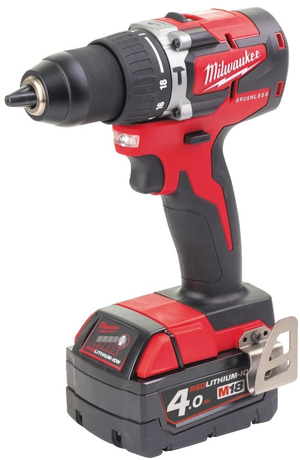 Акумуляторний ударний дриль-шуруповерт Milwaukee M18 CBLPD-402C (4933464537) від компанії Компанія Єлектромотор - фото 1