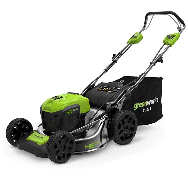 Battle Lawn косила Greenworks GD40LM46SP (2506807) (без акумулятора та пам'яті) від компанії Компанія Єлектромотор - фото 1