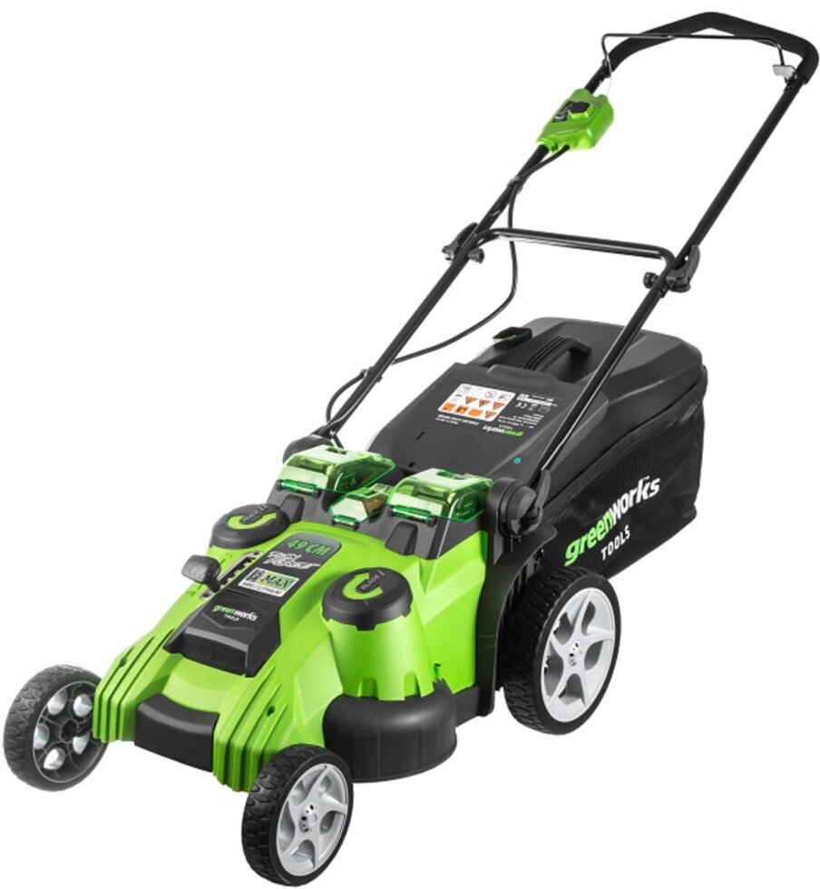 Battle Lawn косила Greenworks TwinForce G40LM49DB (2500207) (без акумулятора та пам'яті) від компанії Компанія Єлектромотор - фото 1