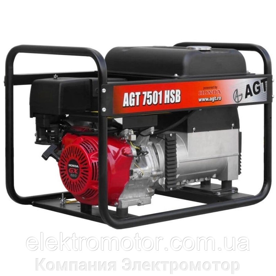 Бензиновий генератор AGT 7501 HSB від компанії Компанія Єлектромотор - фото 1