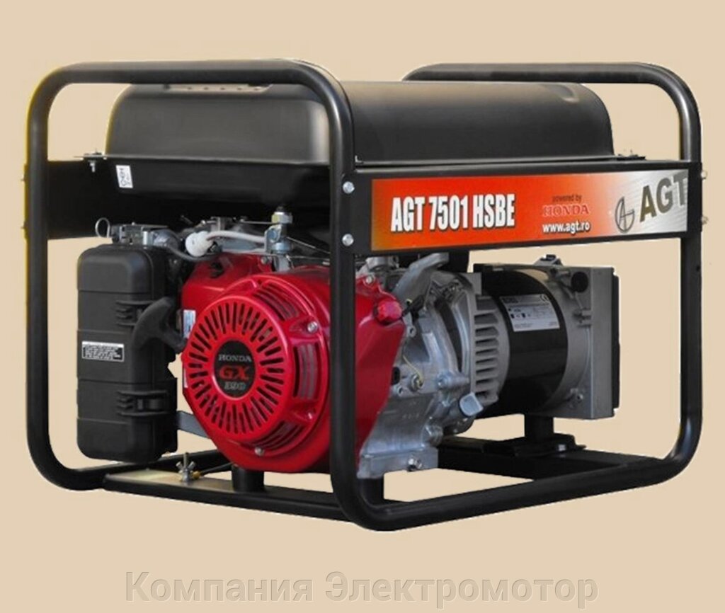 Бензиновий генератор AGT 7501 HSBE R26 від компанії Компанія Єлектромотор - фото 1