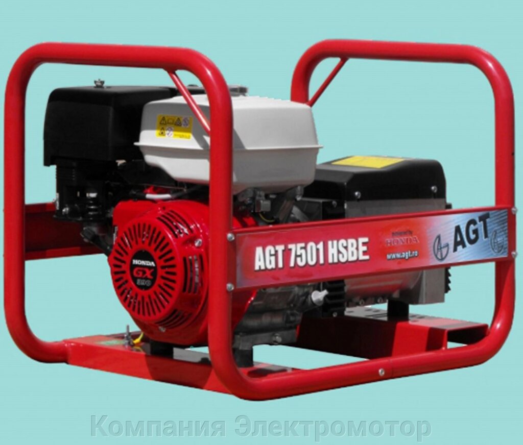 Бензиновий генератор AGT 7501 HSBE від компанії Компанія Єлектромотор - фото 1