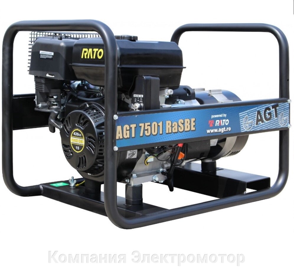 Бензиновий генератор AGT 7501 RaSBE від компанії Компанія Єлектромотор - фото 1