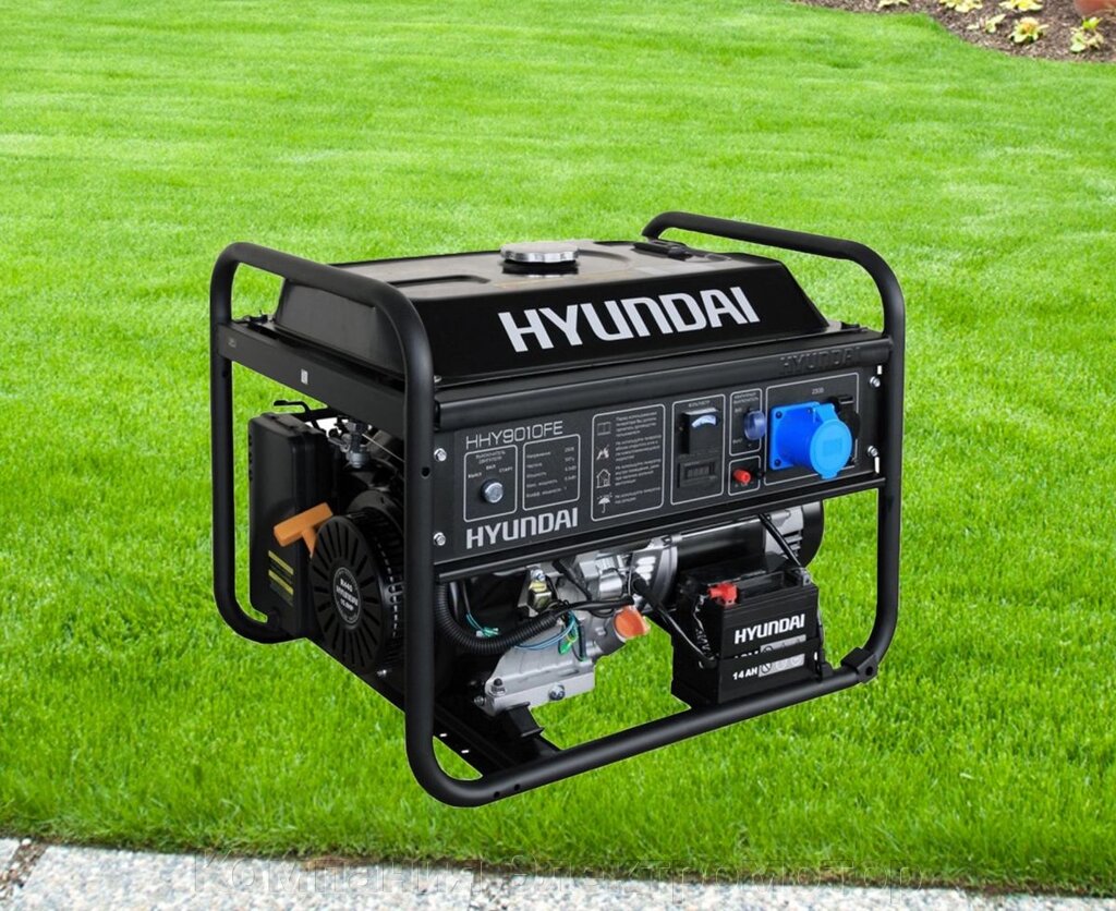 Бензиновий генератор Hyundai HHY 9010FE від компанії Компанія Єлектромотор - фото 1
