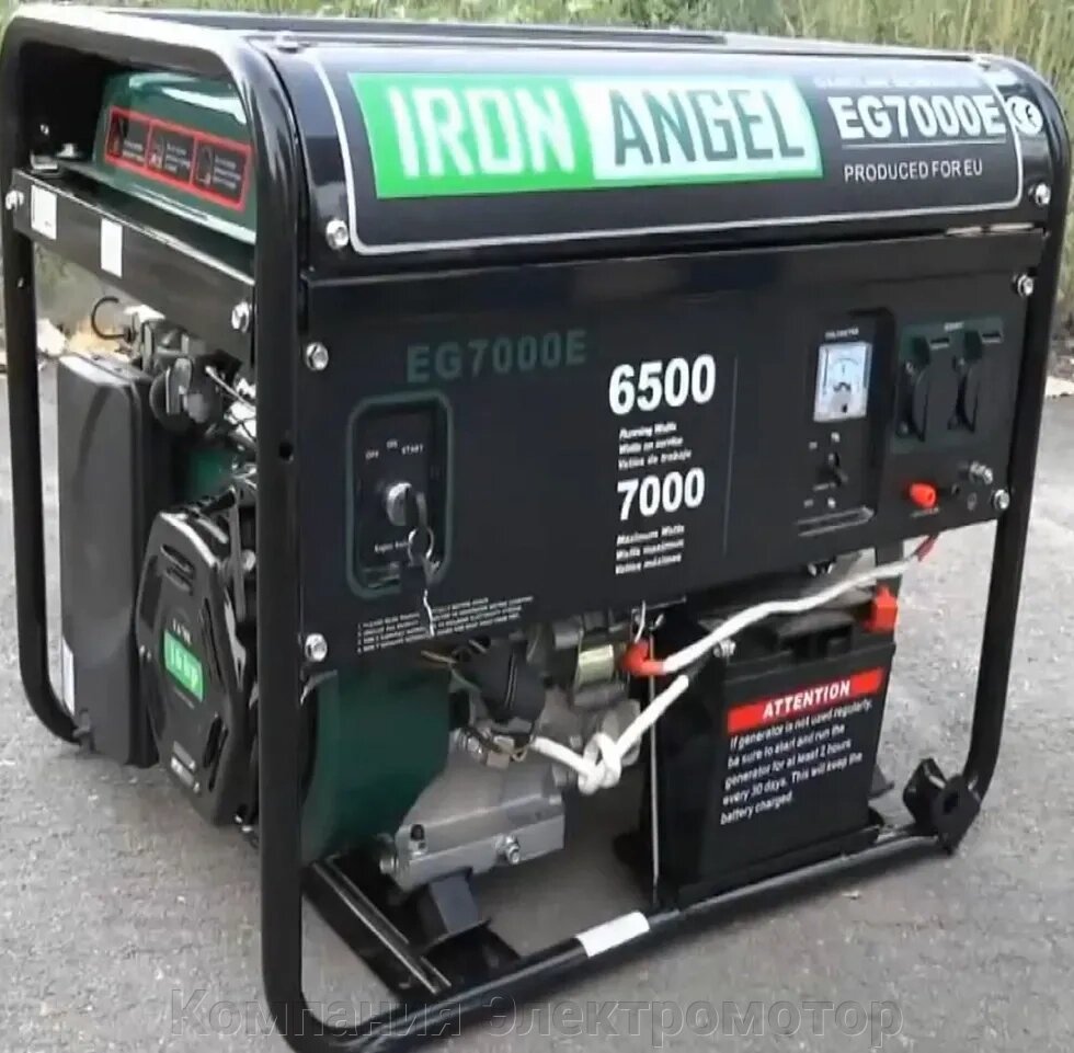 Бензиновий генератор Iron Angel EG 7000 EM від компанії Компанія Єлектромотор - фото 1