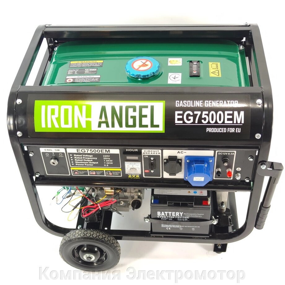 Бензиновий генератор Iron Angel EG7500ME від компанії Компанія Єлектромотор - фото 1