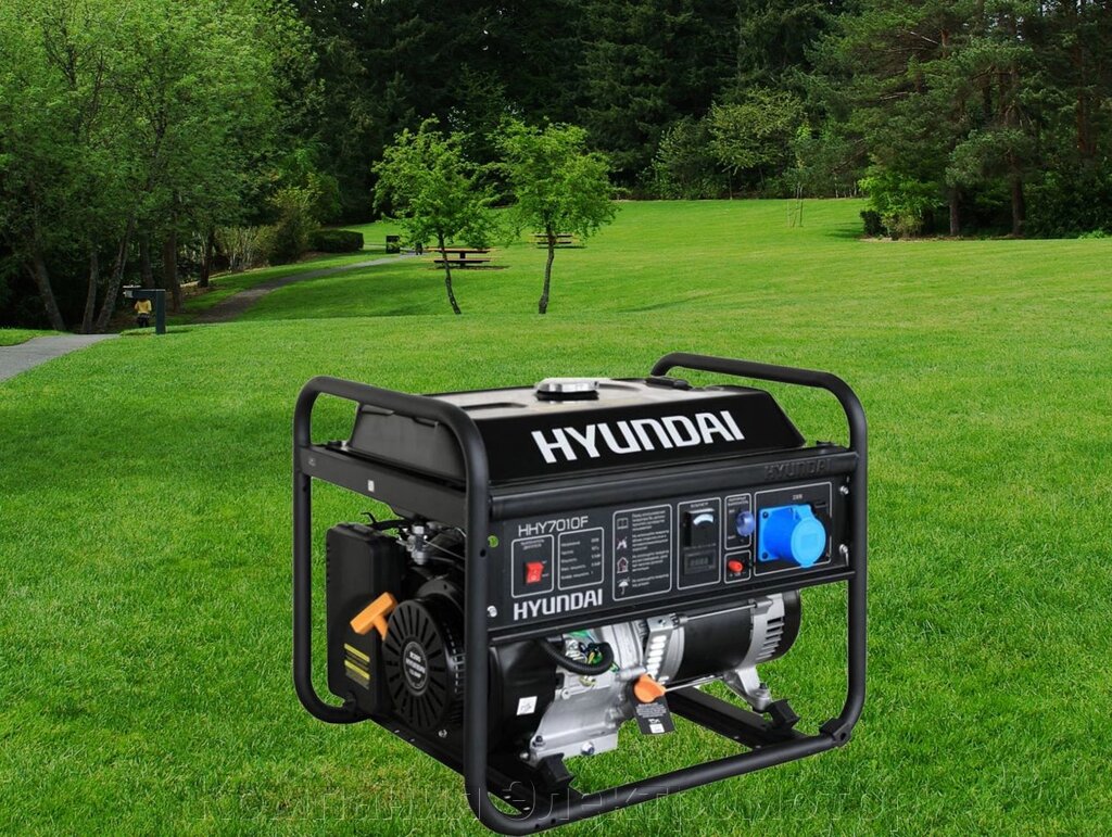 Бензиновый генератор Hyundai HHY 7010F від компанії Компанія Єлектромотор - фото 1